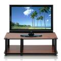 Furinno Just No Tools Mid Tv Stand, Dark Cherry With Black Tube - 10.9 X 31.5 X 15.6 In. 11174DC(BK)/BK